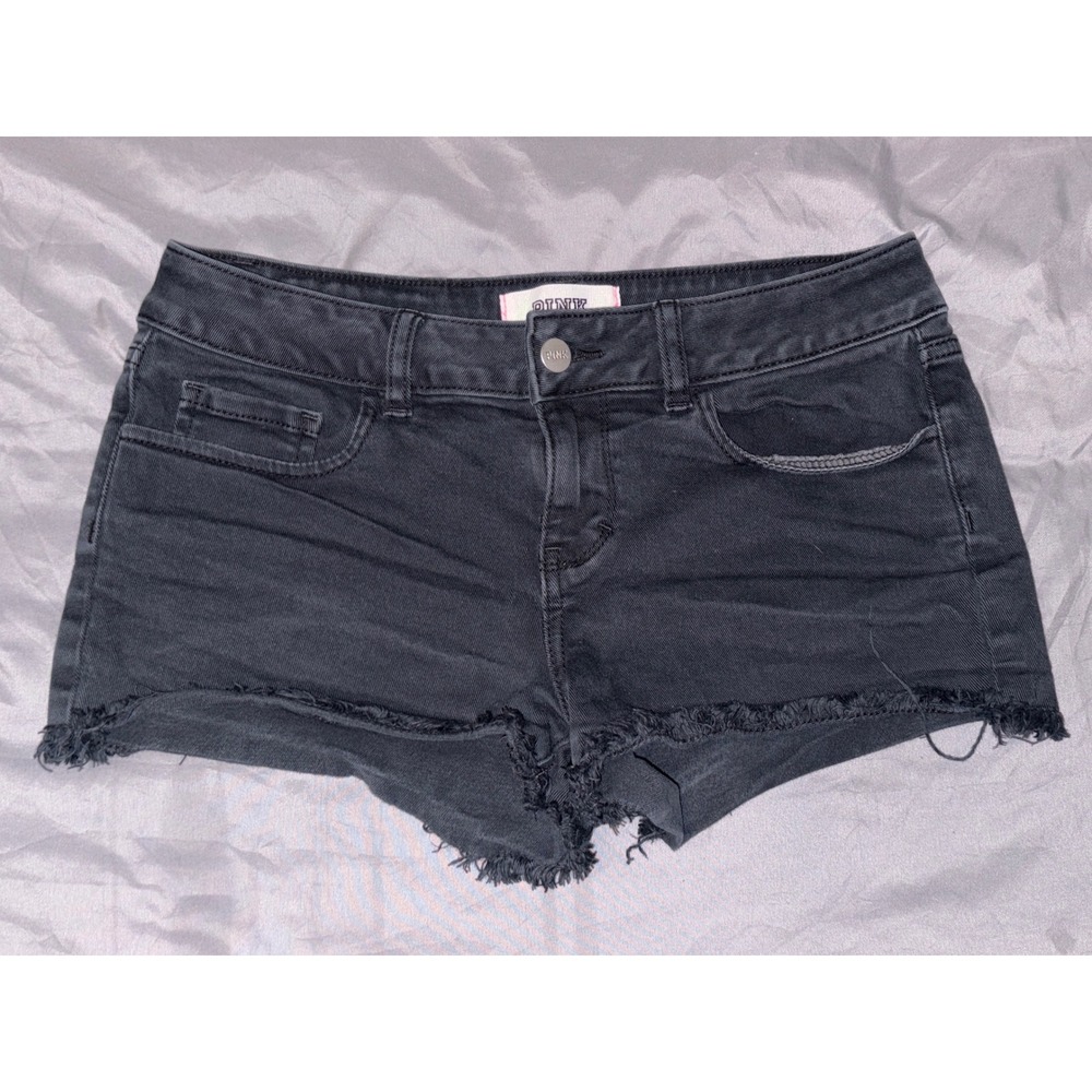 Victoria's Secret PINK‎ Black Denim Jean Shorts, Size 4